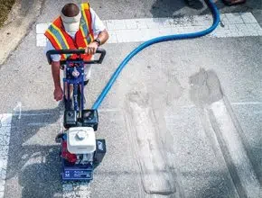 Line marking removal in Sydney - project example 6