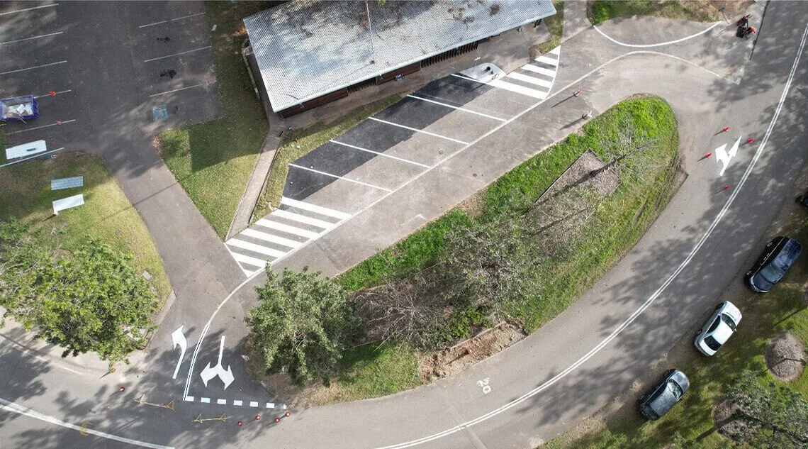 Thermoplastic line marking in Sydney - project example 4